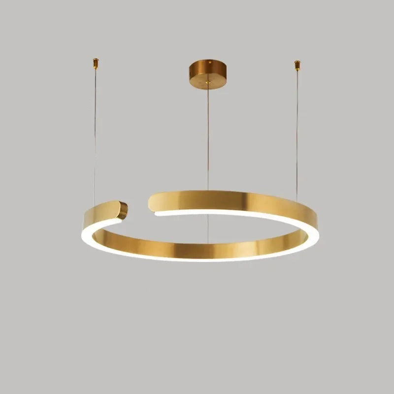 Nordic Ring LED Pendant Light - Dimmable Kitchen Pendant Lighting for Modern Spaces 19