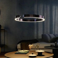 Nordic Ring LED Pendant Light - Dimmable Kitchen Pendant Lighting for Modern Spaces 5