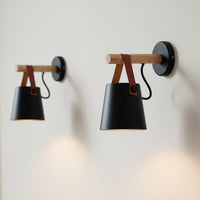 Nordic Style LED Wall Sconce - Modern Wooden Wall Lamp for Bedroom & Living Room 1