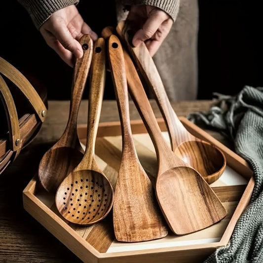 Nordicwood - Sustainable Teak Kitchen Utensil Set for Cooking and Serving 0