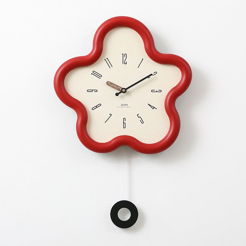 FLORALUX – 3D Floral Pendulum Clock for Refined Home Decor