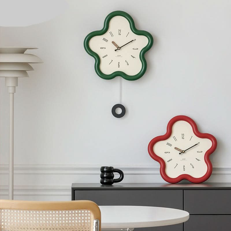 FLORALUX – 3D Floral Pendulum Clock for Refined Home Decor