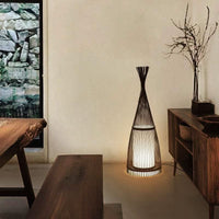 WOVENLUME – Lampadaire en bambou pour une ambiance chaleureuse et naturelle