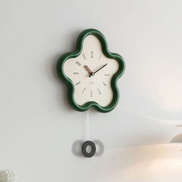 FLORALUX – 3D Floral Pendulum Clock for Refined Home Decor