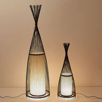 WOVENLUME – Lampadaire en bambou pour une ambiance chaleureuse et naturelle