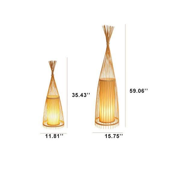 WOVENLUME – Lampadaire en bambou pour une ambiance chaleureuse et naturelle