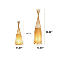 WOVENLUME – Lampadaire en bambou pour une ambiance chaleureuse et naturelle