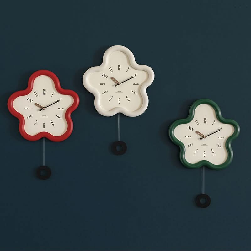 FLORALUX – 3D Floral Pendulum Clock for Refined Home Decor