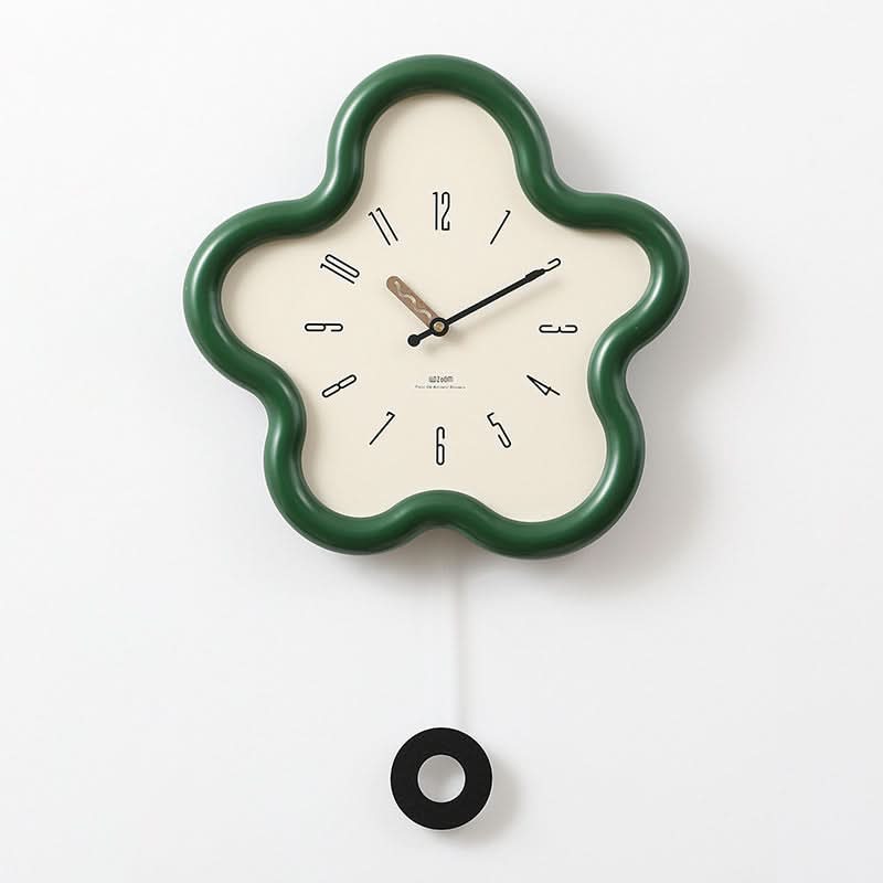 FLORALUX – 3D Floral Pendulum Clock for Refined Home Decor