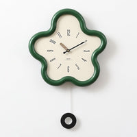 FLORALUX – 3D Floral Pendulum Clock for Refined Home Decor