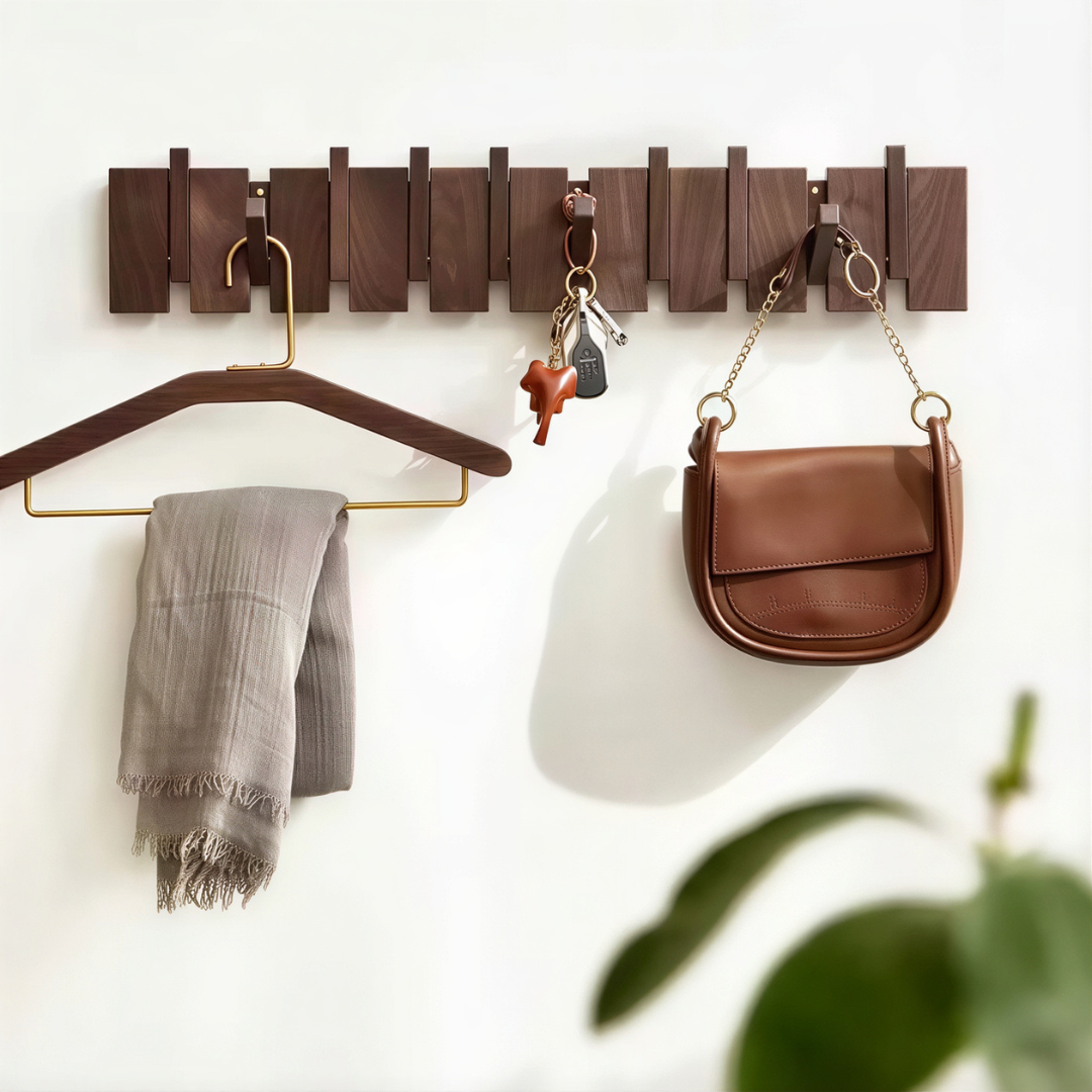 OAKRHYTHM – Porte-manteau mural élégant en forme de piano
