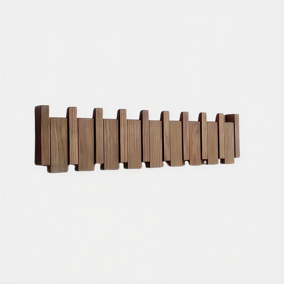 OAKRHYTHM – Porte-manteau mural élégant en forme de piano