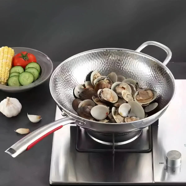 WOKCORE – Wok en acier inoxydable pour sauté quotidien fluide