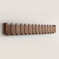 PIANOWOOD - Wall Mounted Coat Rack with Folding Hooks in Elegant Piano Design 0