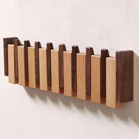 PIANOWOOD - Wall Mounted Coat Rack with Folding Hooks in Elegant Piano Design 4
