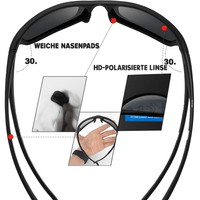 POLARSPORTX Pro - Polarised sports sunglasses with UV400 protection for outdoor & everyday wear 6