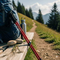 PeakPath - Adjustable Trekking Poles with Ergonomic Handles & Non-Slip Tips 2