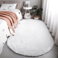 OVALENIXA – Plush Oval Rug for Soft and Stable Everyday Comfort