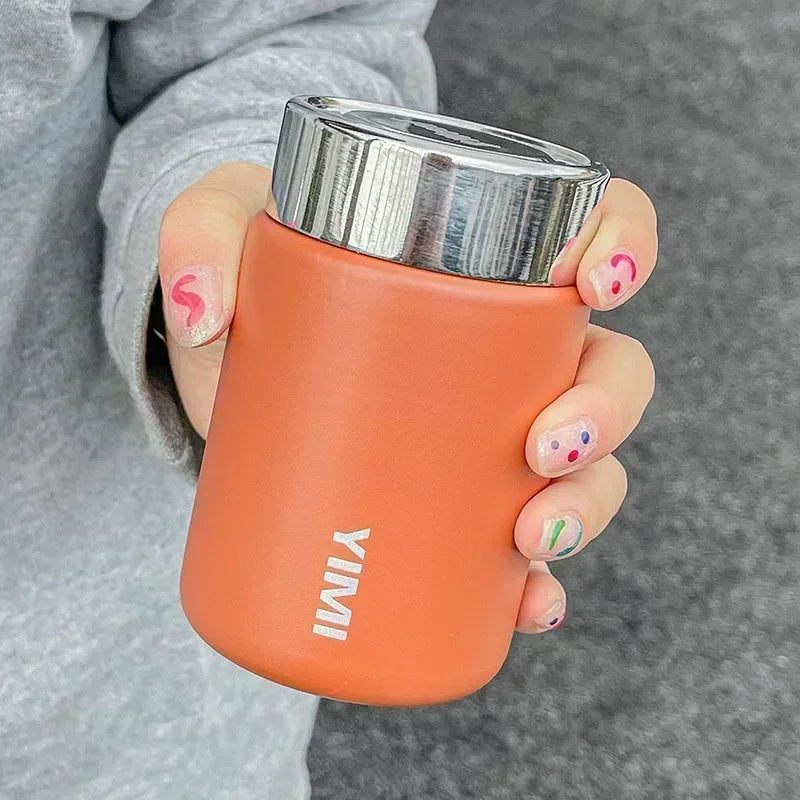 Portable 230ml Stainless Steel 316 Thermos Mug - Leak-Proof Vacuum Flask 1