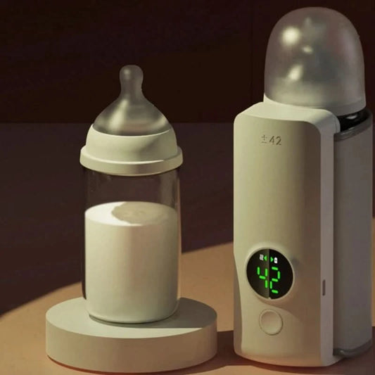 Portable Baby Bottle Warmer - 6-Speed Adjustable Heating for Travel & Home 1