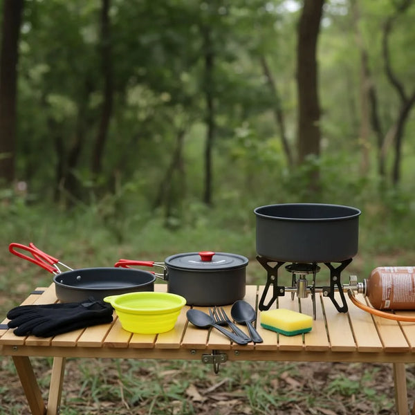 GEARFLOW – Kit de cuisine de camp portable pour exploration quotidienne