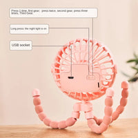 Portable Clip-On Fan - USB Rechargeable 3-Speed Stroller & Outdoor Fan 4