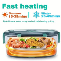 Portable Electric Lunch Box Warmer - 1.5L Food Heater with Insulated Bag 4