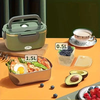 Portable Electric Lunch Box Warmer - 1.5L Food Heater with Insulated Bag 5