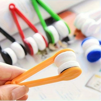 Portable Mini Eyeglass Cleaner with Soft Microfiber Bristles for Clear Vision 3