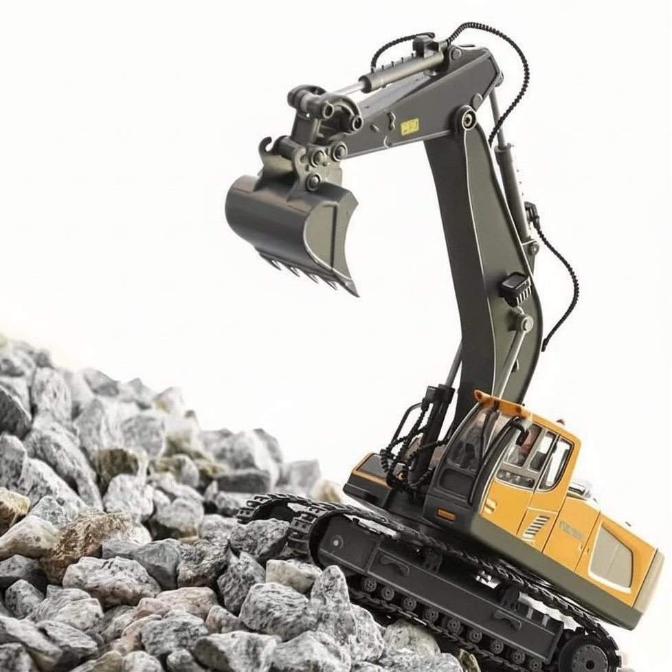 PowerPro - Remote Controlled Excavator Toy with Movable Arm & 2.4GHz RC Digger 3