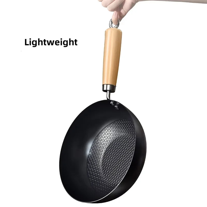 Premium Cast Iron Wok Pan - Non-Stick Versatile Frying Pan for Gas & Induction 4