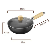 Premium Cast Iron Wok Pan - Non-Stick Versatile Frying Pan for Gas & Induction 5