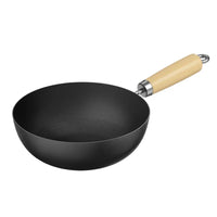 Premium Cast Iron Wok Pan - Non-Stick Versatile Frying Pan for Gas & Induction 8