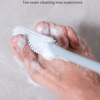 Premium Foot Care - Toe Seam Cleaner & Exfoliating Scrub Brush 0