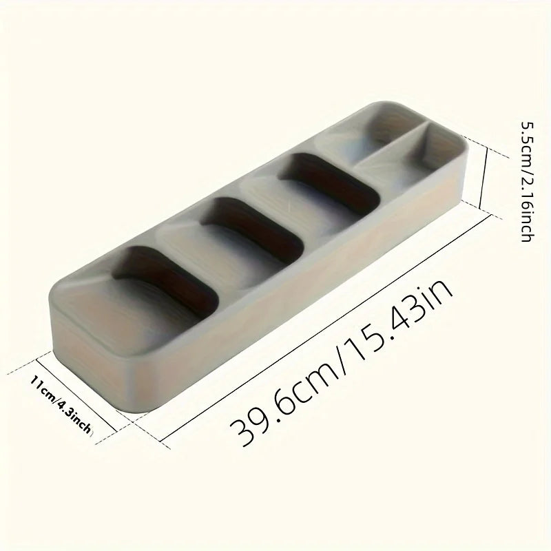Premium Kitchen Drawer Organizer - Multi-Compartment Cutlery Tray & Silverware Holder 5