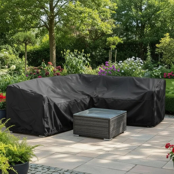 RAINFLOW – Housse de protection pour mobilier de patio contre le vent et le soleil