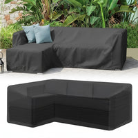 Premium L-Shaped Outdoor Sofa Cover Waterproof - Windproof & UV-Resistant Protection 2