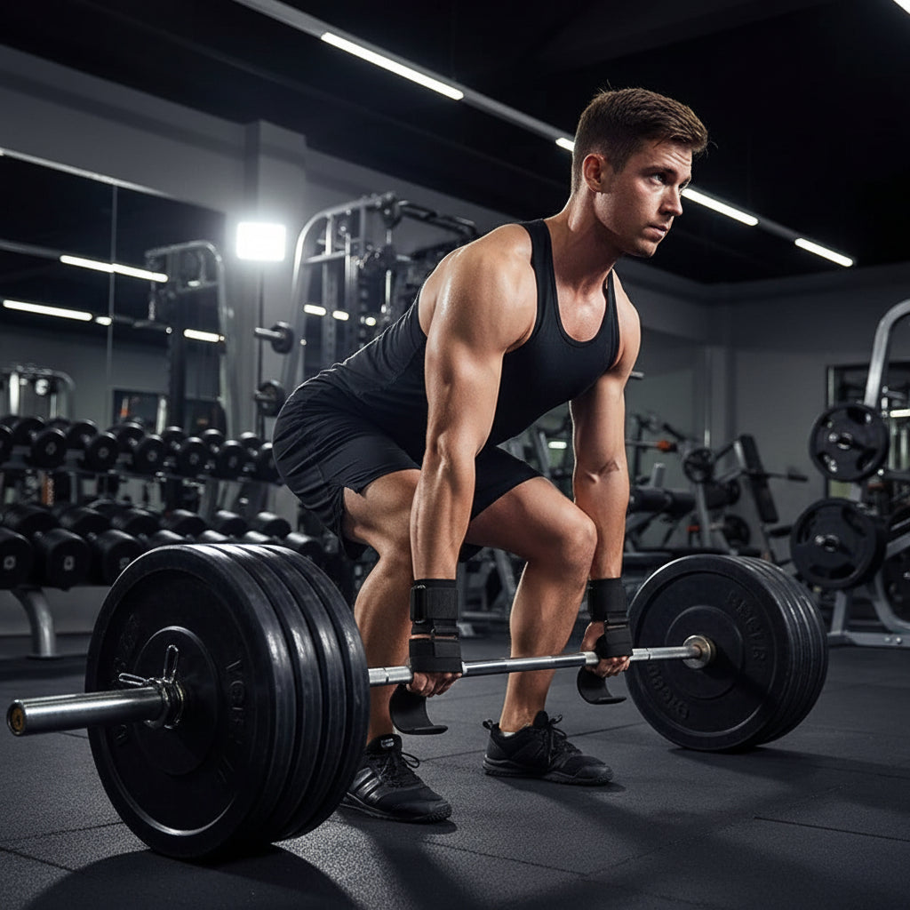 Premium Non-Slip Weight Lifting Hooks - Heavy-Duty Hook Straps for Powerlifting & Bodybuilding 0