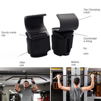 Premium Non-Slip Weight Lifting Hooks - Heavy-Duty Hook Straps for Powerlifting & Bodybuilding 3