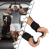 Premium Non-Slip Weight Lifting Hooks - Heavy-Duty Hook Straps for Powerlifting & Bodybuilding 4