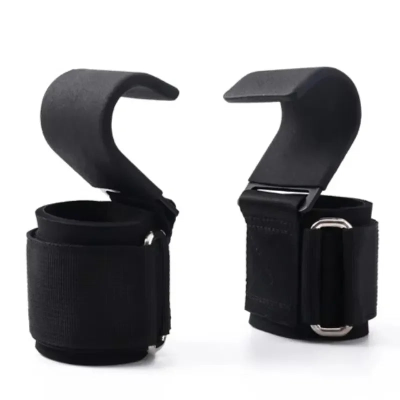 Premium Non-Slip Weight Lifting Hooks - Heavy-Duty Hook Straps for Powerlifting & Bodybuilding 7