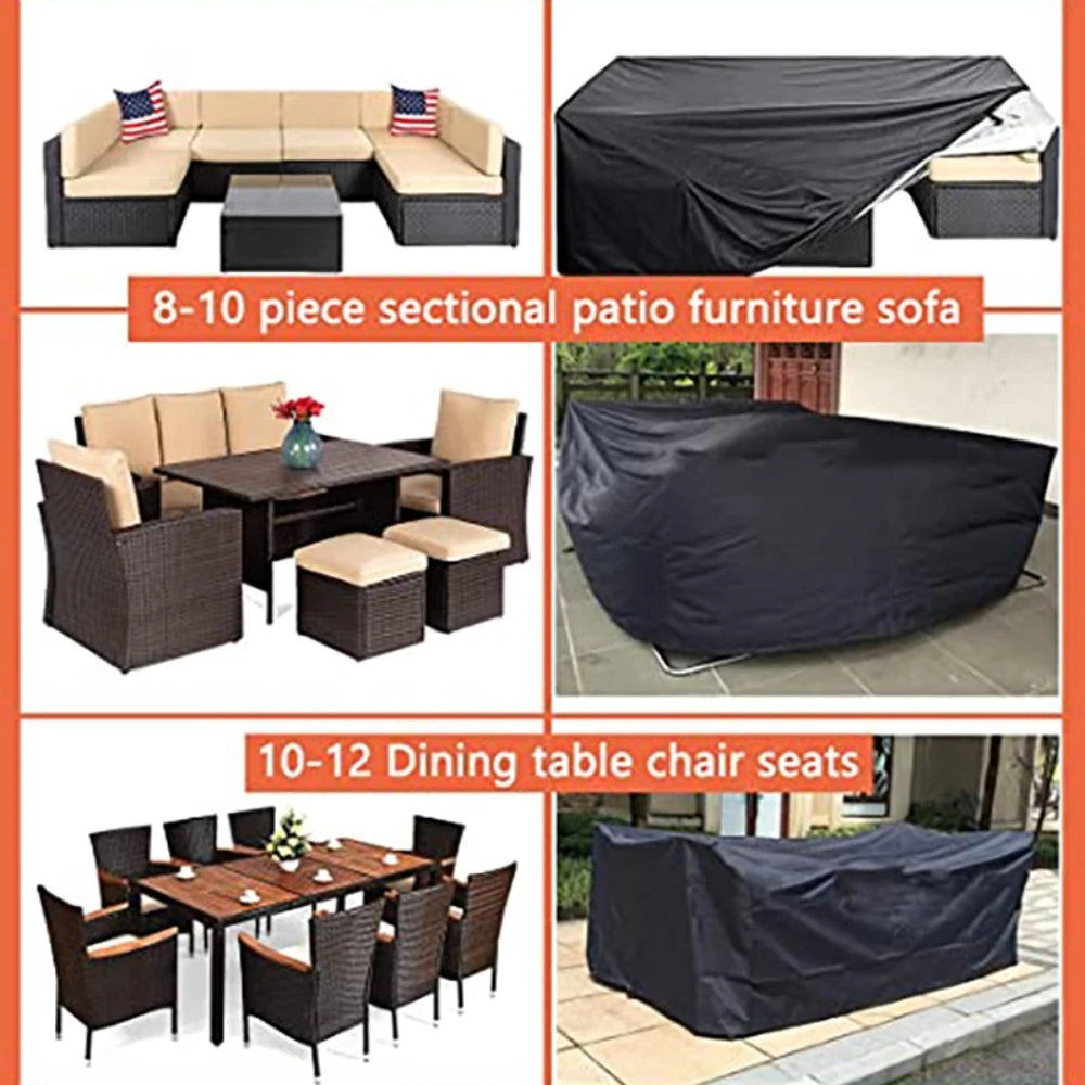 Premium Outdoor Furniture Cover - Waterproof Protection for Patio Chairs & Table 4