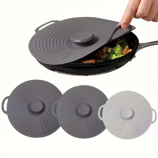 Premium Silicone Microwave Cover Lid - Heat-Resistant Food Safe Lid for Bowls & Pots 0