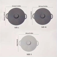 Premium Silicone Microwave Cover Lid - Heat-Resistant Food Safe Lid for Bowls & Pots 1