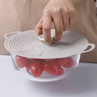 Premium Silicone Microwave Cover Lid - Heat-Resistant Food Safe Lid for Bowls & Pots 2