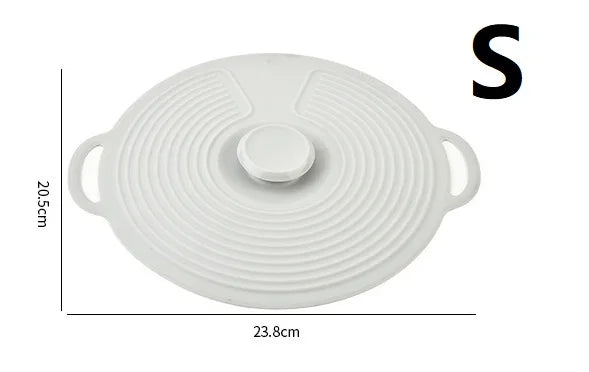 Premium Silicone Microwave Cover Lid - Heat-Resistant Food Safe Lid for Bowls & Pots 6