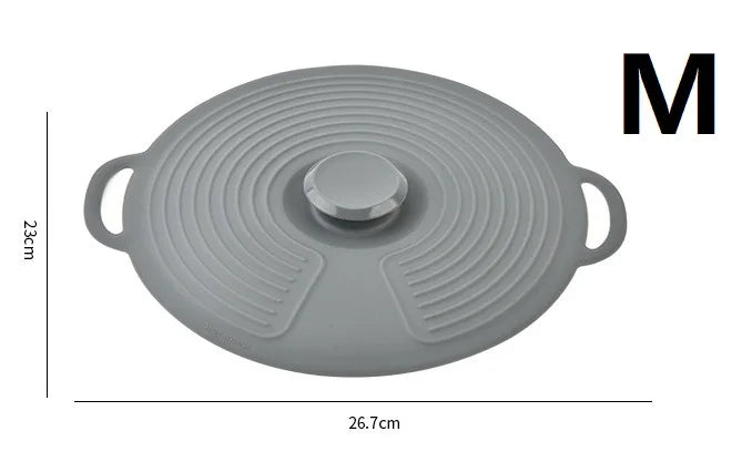 Premium Silicone Microwave Cover Lid - Heat-Resistant Food Safe Lid for Bowls & Pots 7