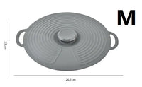 Premium Silicone Microwave Cover Lid - Heat-Resistant Food Safe Lid for Bowls & Pots 7