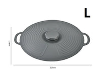 Premium Silicone Microwave Cover Lid - Heat-Resistant Food Safe Lid for Bowls & Pots 8