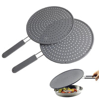 Premium Silicone Splatter Screen for Frying Pan - Heat-Resistant Cooking Guard 0
